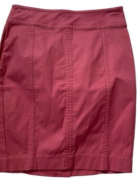 Ann Tylor Astor Pencil Skirt Coral Size 0P
